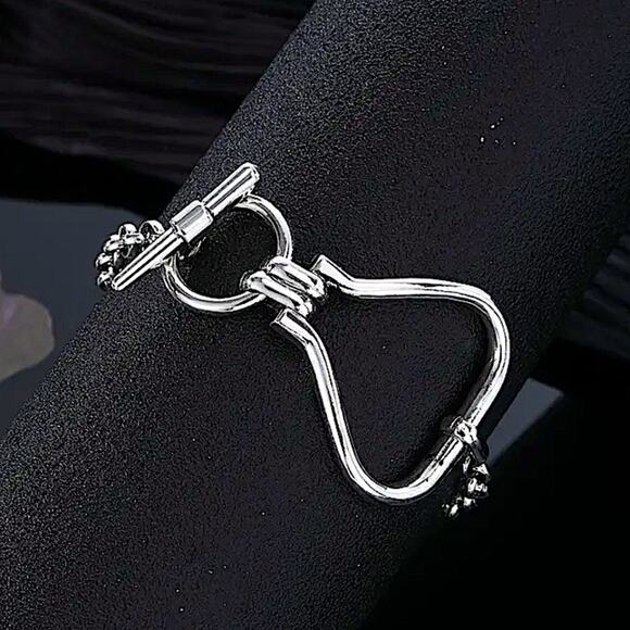 Stainless Steel Wrap Chain Link Bracelet Statement Bracelet Handmade Unique - Picture 9 of 9